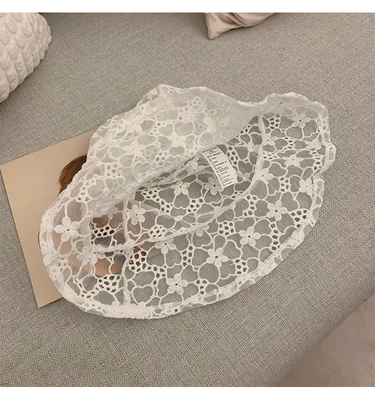 

New fashionable feminine lace packable hat will see broad sun hat black hat lace party hat