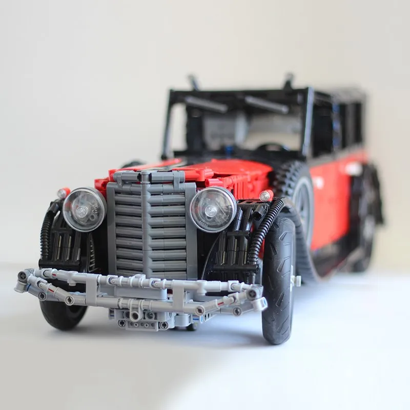 Leinglys строительный блок технологии moc 14807 классический автомобиль Benz 770 мастер