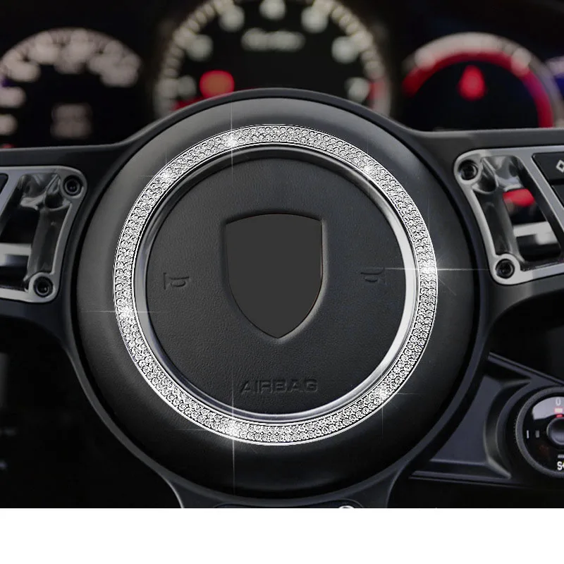 Кольцо на рулевое колесо с кристаллами подходит для Porsche Macan 2015-2020 | Автомобили и