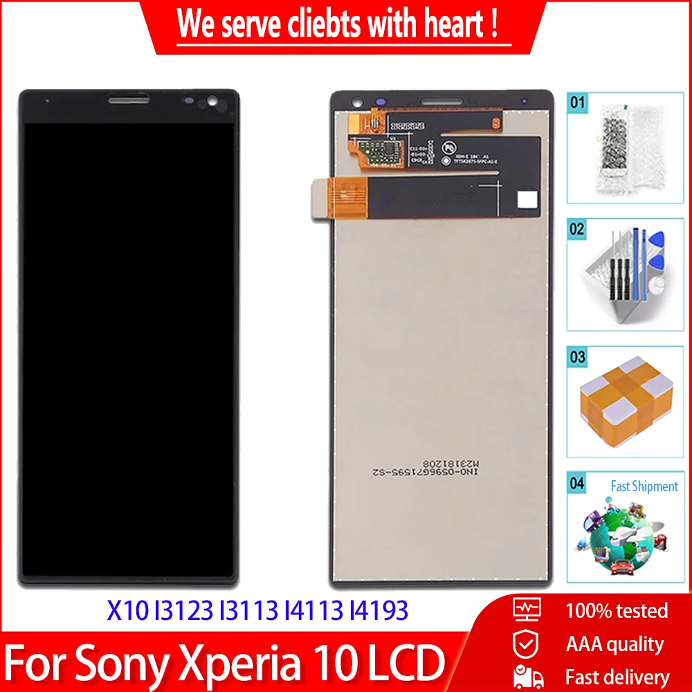 ЖК-дисплей 6 0 &quotдля Sony Xperia 10 сменный сенсорный ЖК-экран с дигитайзером для X10 I3123