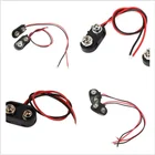 10 шт.9 в разъем для аккумулятора, Зажим постоянного тока, Штекерный адаптер для аккумулятора, Клемма, экспериментальный силовой кабель типа I, 15 см, 150 мм