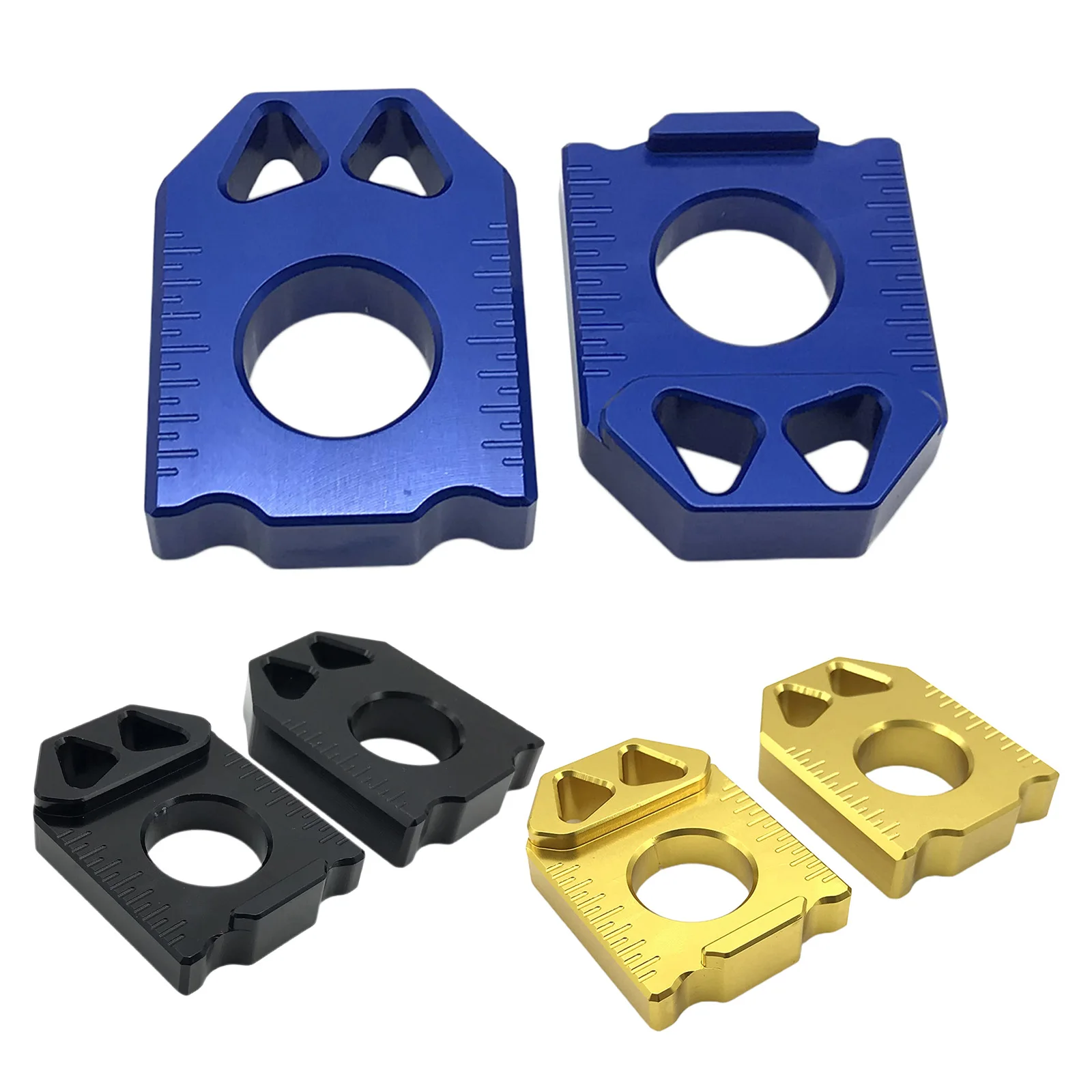 

Aluminum Motorcycle Modified Rear Axle Chain Adjuster Wheel Chain Adjustment Tensioners Suitable for SUZUKI DRZ400SM 2004-2015