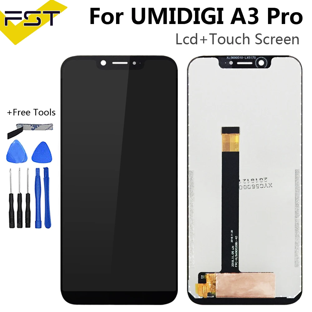 Black For A3 Pro Для UMI Umidigi A3 ЖК-дисплей и инструмент для ремонта сенсорного экрана в сборе запчасти с инструментами для UMI Umidigi A3 Pro - Цвет: Black For A3 Pro