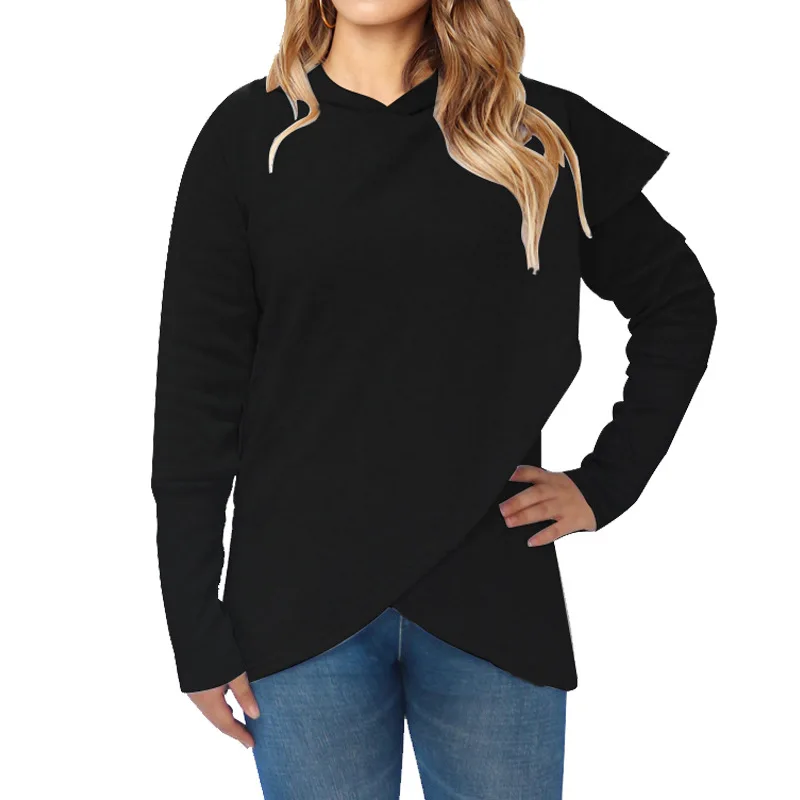 Женский свитер с длинным рукавом капюшоном популярный в Европе и США осень 2021 |