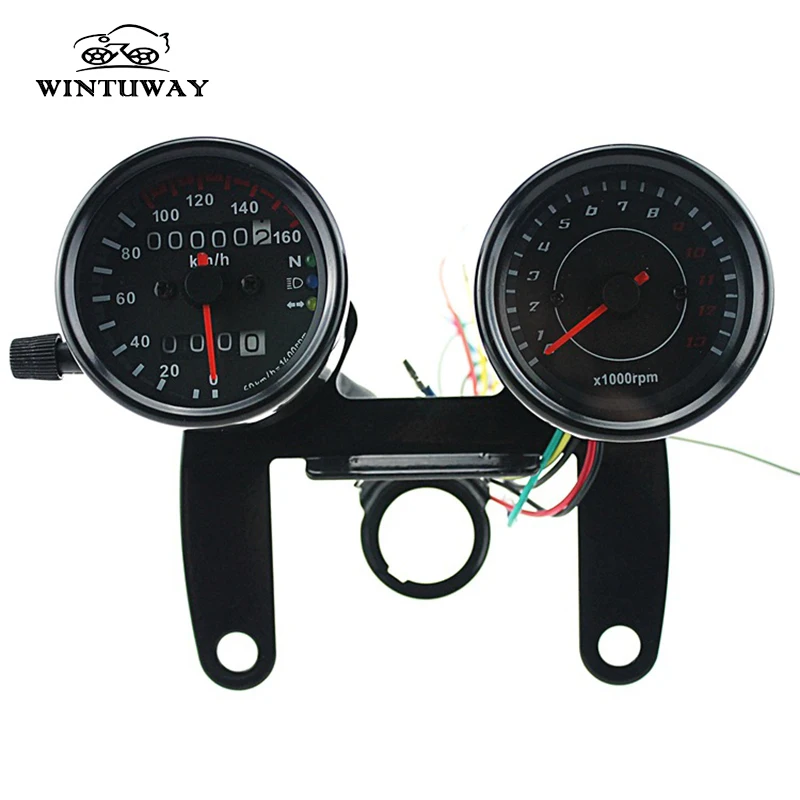 Универсальный спидометр для мотоцикла одометр измеритель километров 0 ~ 160 км/ч