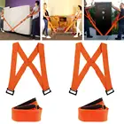 2 шт., рабочая мебель, подвижные плечевые ремни на спине, веревки для вилочного погрузчика, подъемный ремень, ремень для транспортировки, ремни на запястье