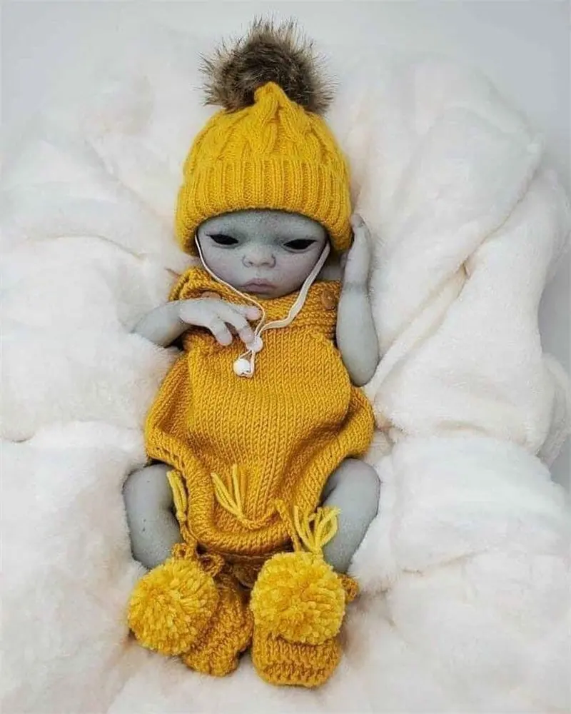 

15inch Reborn Doll Kit Blank Imani Alien Baby Premie Size Lifelike Soft Touch DIY Doll Parts