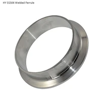 2 12 3 4 5 6 sanitary stainless steel ferrule tri clamp%e3%80%80 l21mm%e3%80%80ss304 welded union coupling
