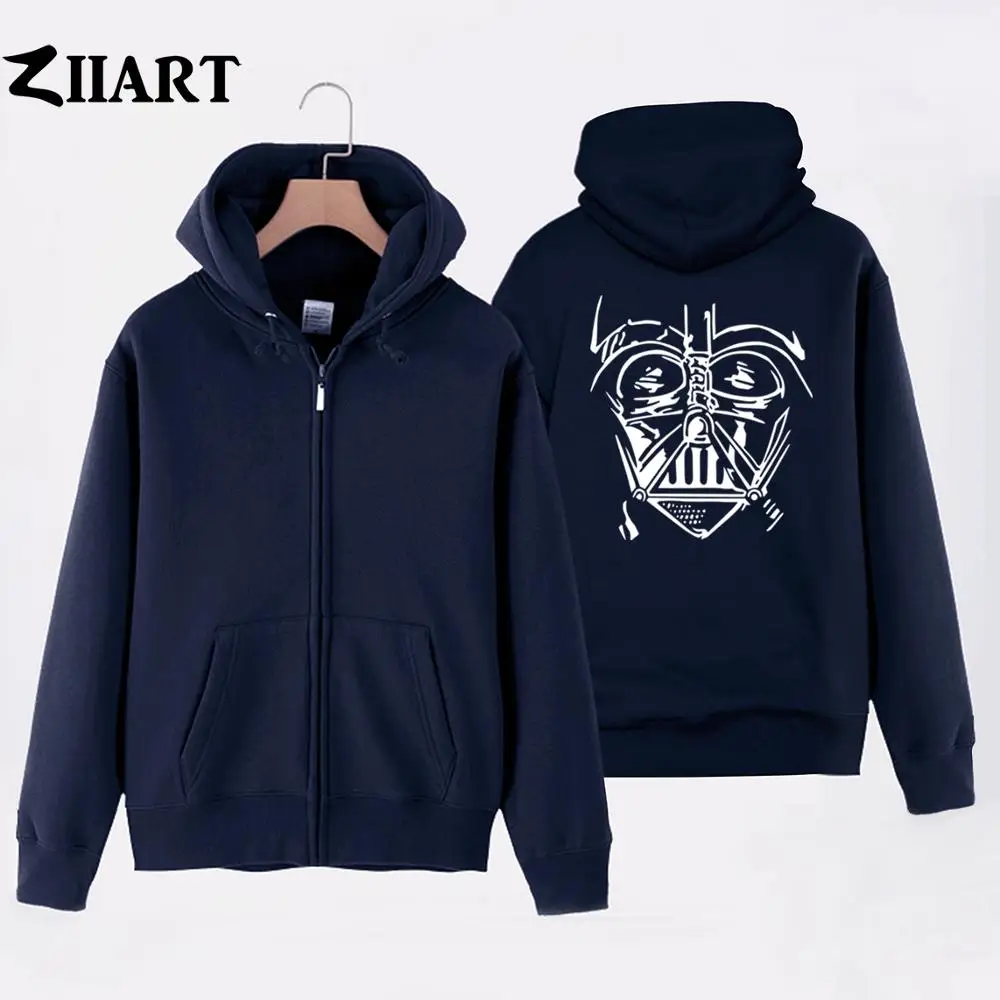 Star Wars Man Boy Coat Full Zip Hoodie Fleece Hooded Jacket Darth Vader Your Empire Needs You Autumn Winter Clothes ZIIART | Мужская