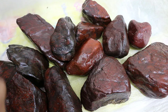 

Natural Suspected Meteorite Red Iddingsite Meteorite from Xinjiang China Home Decoration Aquarium Decorative Stones