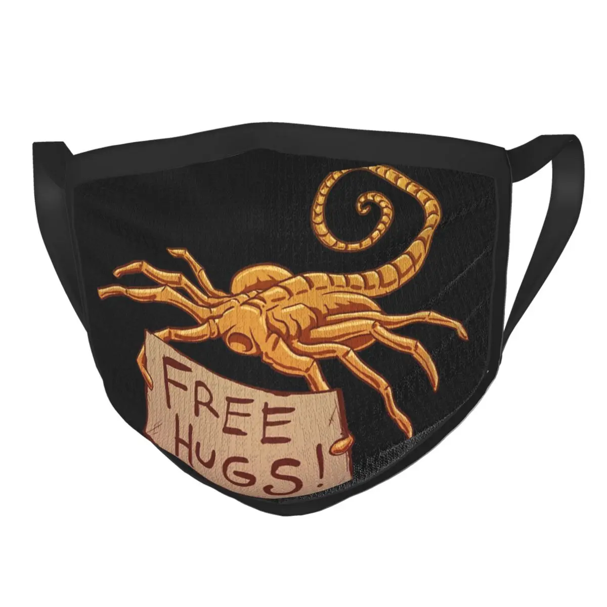 

Free Hugs Reusable Face Mask Facehugger Alien Xenomorph Dustproof Anti Haze Mask Protection Mask Respirator Mouth Muffle