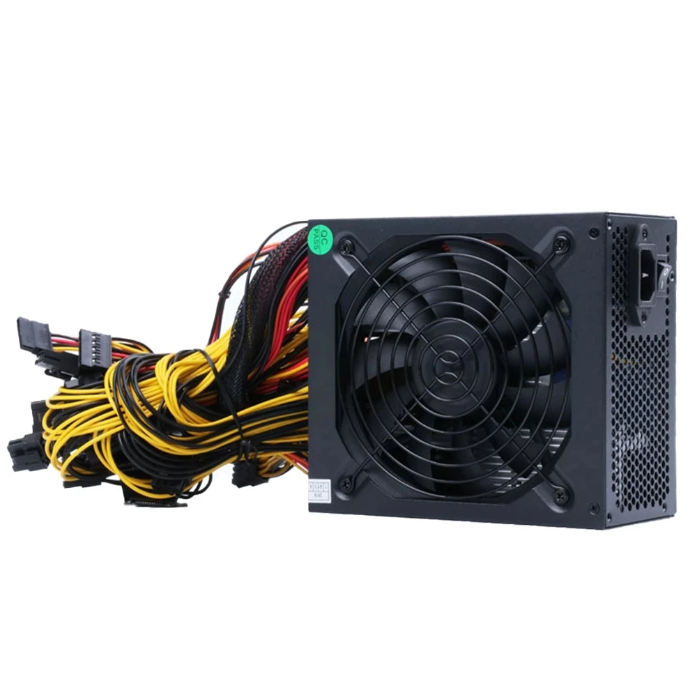 

1800W 2000W 2400W 160V-240V ATX ETH Mining Bitcoin Power Supply 95% Efficiency Support 8 Display Cards GPU For BTC Bitcoin Miner