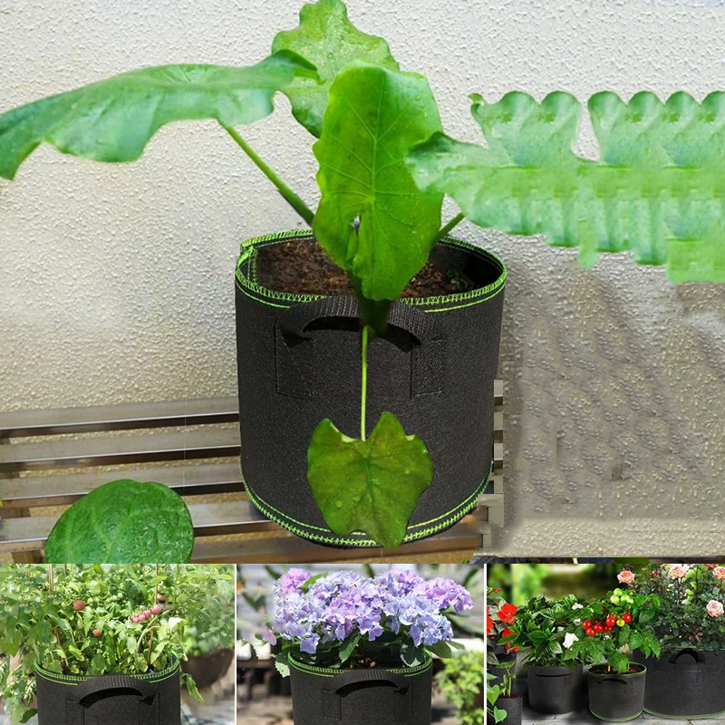 Пакеты для выращивания растений 3 галлона цветочные горшки тканевые садовые