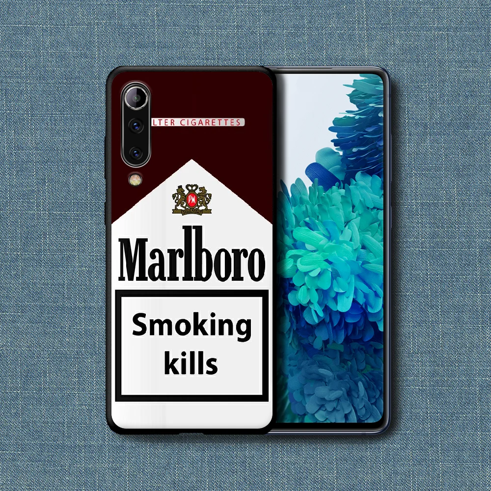 

Smoke Marlboros Phone Case For Xiaomi Mi Note 10 A3 9 MAX 3 A2 8 9 Lite Pro Ultra black Bumper Soft Coque Trend Back Painting