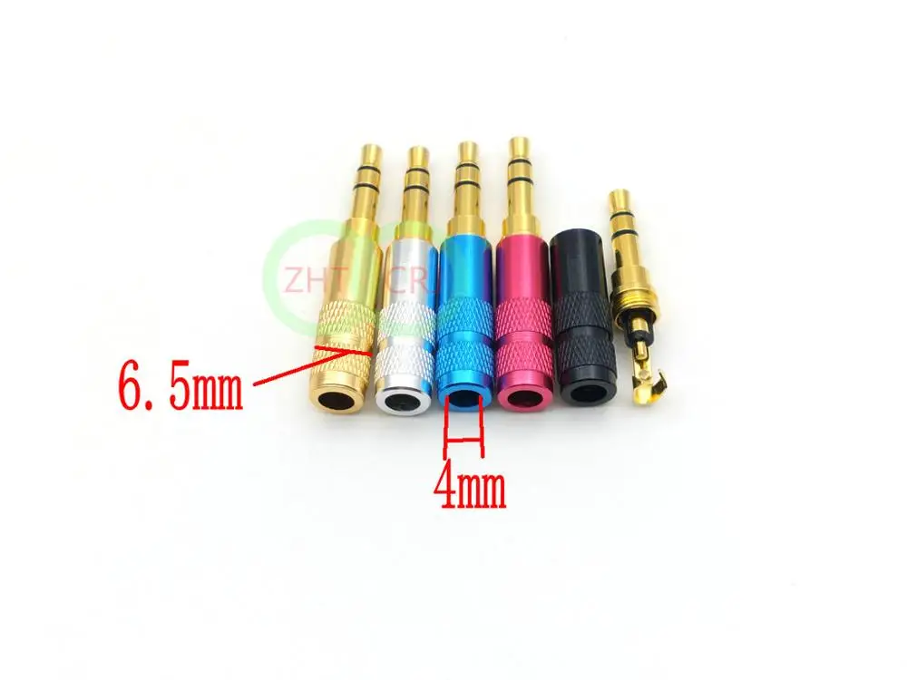 

100pcs 5color mini 3.5mm stereo plug Audio soldering adapter connector