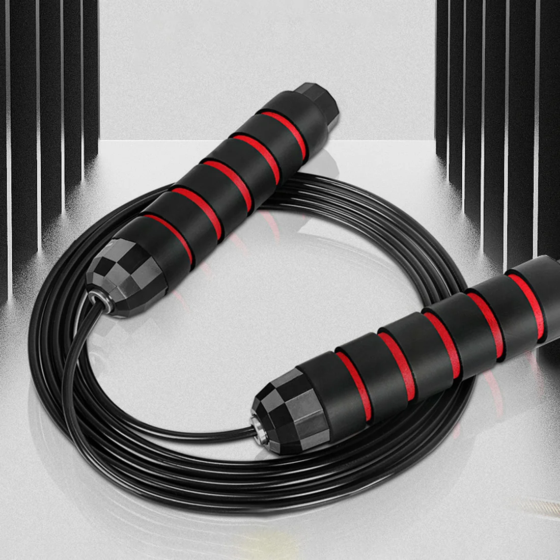 

3m Jump Rope Adjustable PVC Wire Skipping Rope with Ball Bearings Anti-Slip Handle Jumping Rope Home Fitness Gym Sprots New
