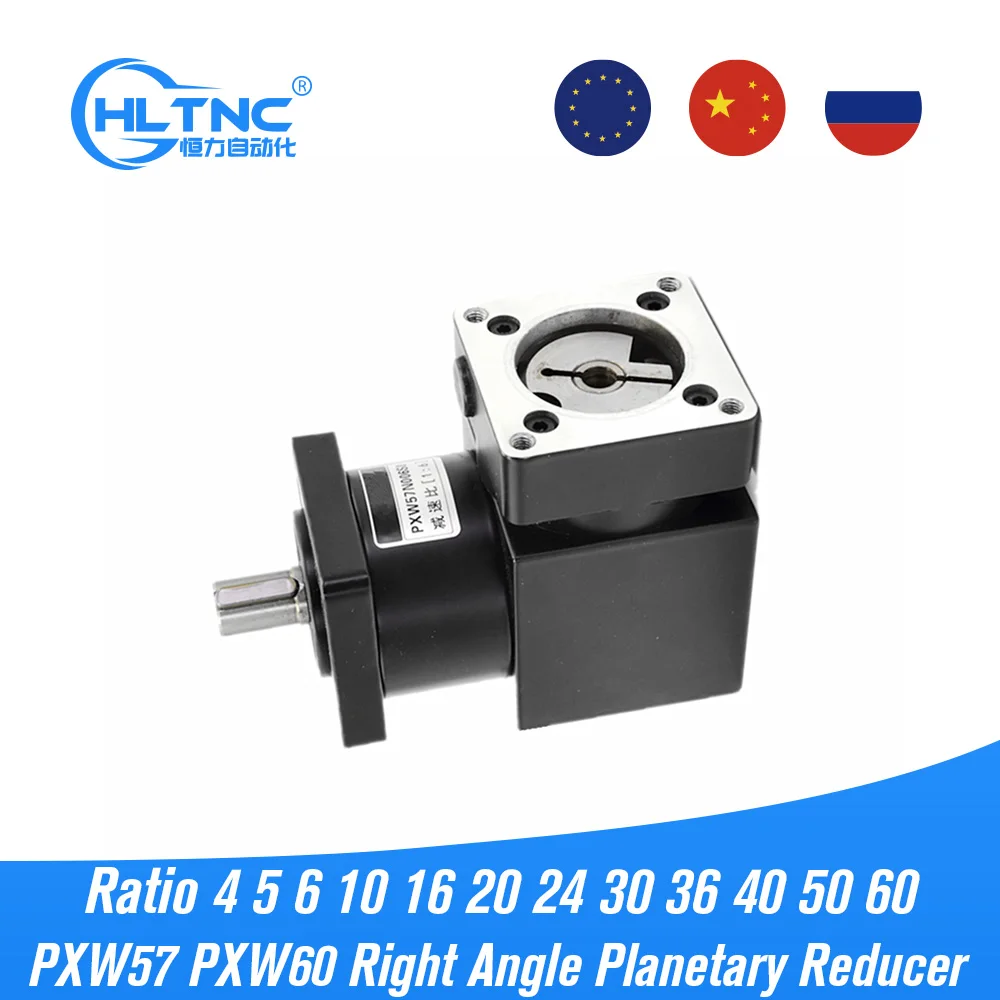 Nema23 / Nema24 PXW57 PXW60 прямоугольный планетарный редуктор 4 5 6 10 16 20 24 30 36 40 50 60 для чпу