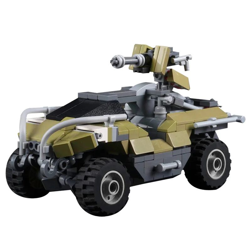 

MOC Halos UNSCs M12 Warthogs Car Building Blocks Bricks Military Series Battle Tank Model Game DIY Assembly Toys For Kids Gift