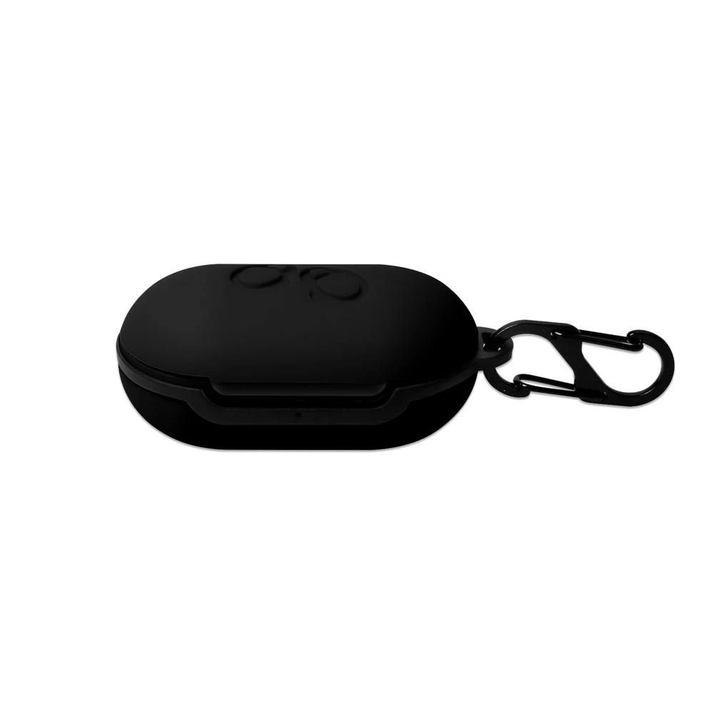 Black Защитный чехол для samsung Galaxy Buds, флип-открытый силиконовый чехол, водонепроницаемый противоударный чехол s с карабином - Цвет: Black