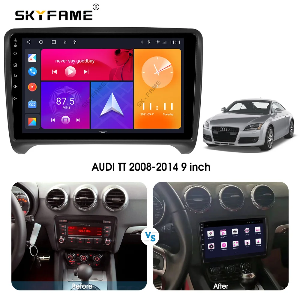 

SKYFAME Android Автомобильная Навигация Радио мультимедийный плеер для AUDI TT 2008-2014 автомобильная стереосистема
