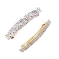 rectangle automatic rhinestone spring hair barrette pin clips jewelry