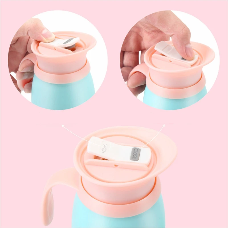 300 мл Термос с двойными стенками из нержавеющей стали милый кот панда Медведь