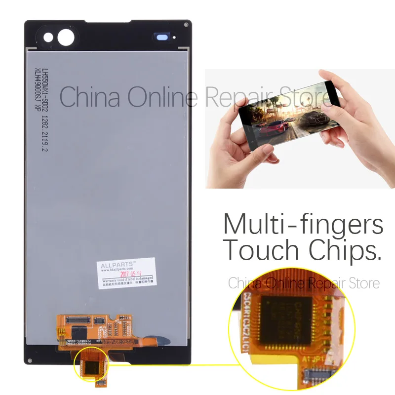 5," дисплей для sony Xperia C3 D2533 D2502 ЖК-экран с сенсорным сенсором дигитайзер сборка