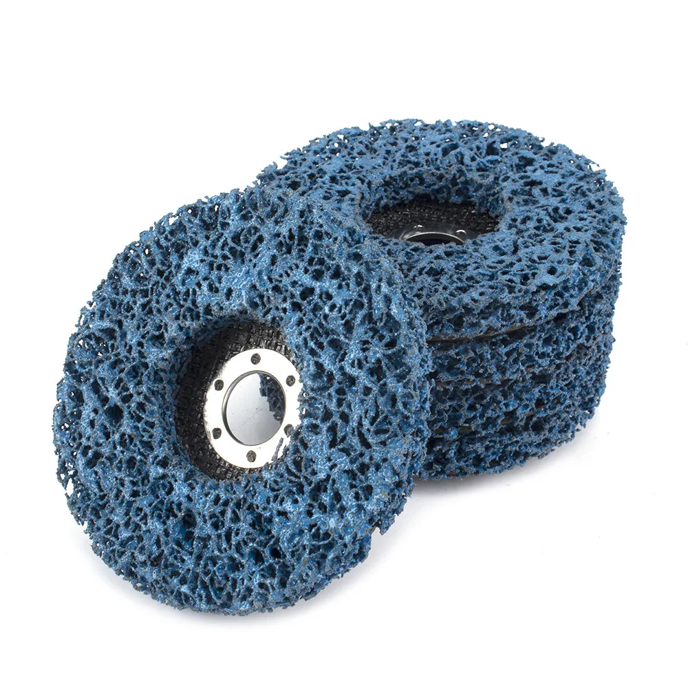 

1/2/5Pcs 5"/125mm Poly Strip Disc Grinding Wheel Rust Removal For Angle Grinder