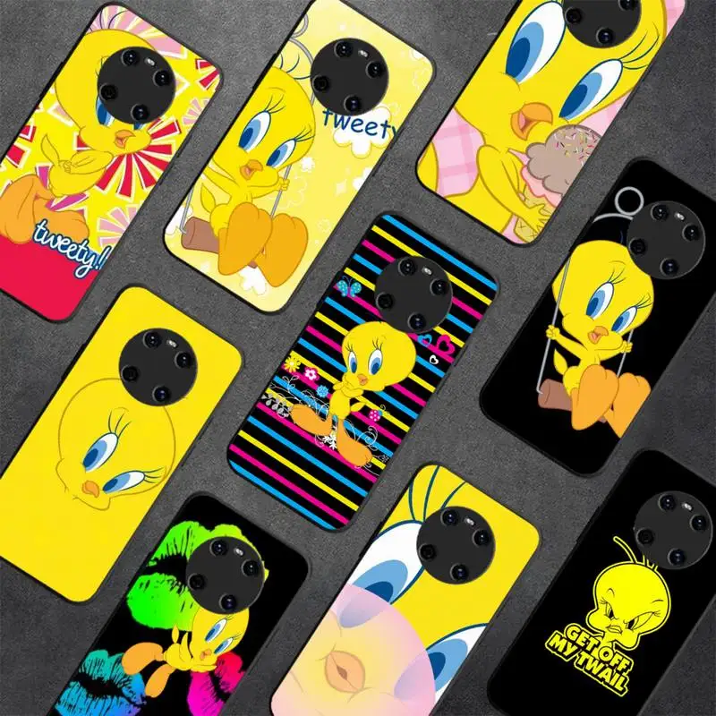 

Cartoon Tweety Bird Piolin Phone Case For Huawei Y5 Y62019 Y52018 Y92019 Luxury funda case for 9prime2019