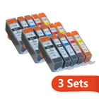 15 шт., картриджи для струйных принтеров Canon Inkjet PGI520 CLI521 PIXMA IP3600 IP4600 IP4700 MX860MX870MP540