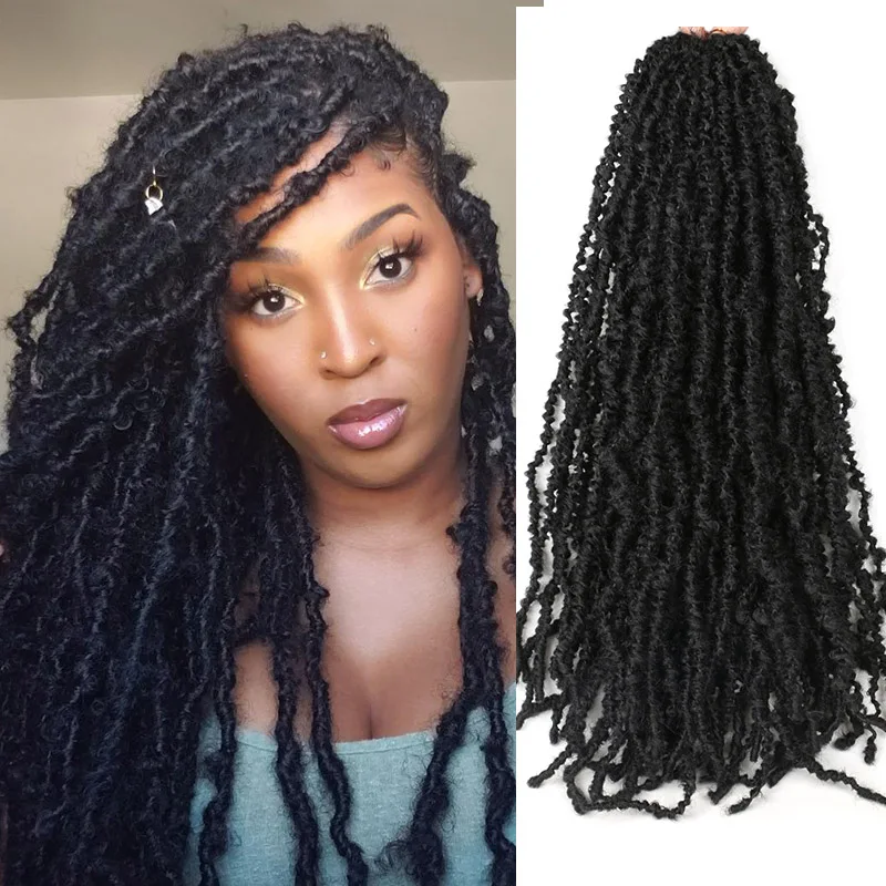 

Saisity Synthetic Pre-looped Fluffy Crochet Braiding Hair 22inches Ombre Braids 10strands Pre Twisted Passion Twist Crochet