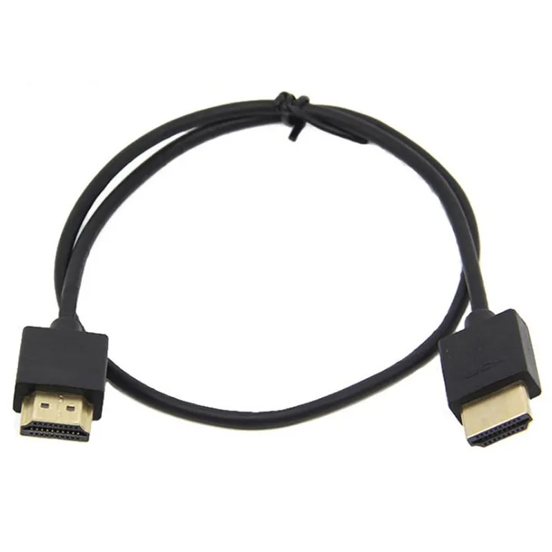 

Ultra Slim Thin hdmicable Male to Mini Micro HD-compatible Male Super Soft Thin OD 3.0 Cable 2k*4k hd @60hz 30cm/60cm/1m