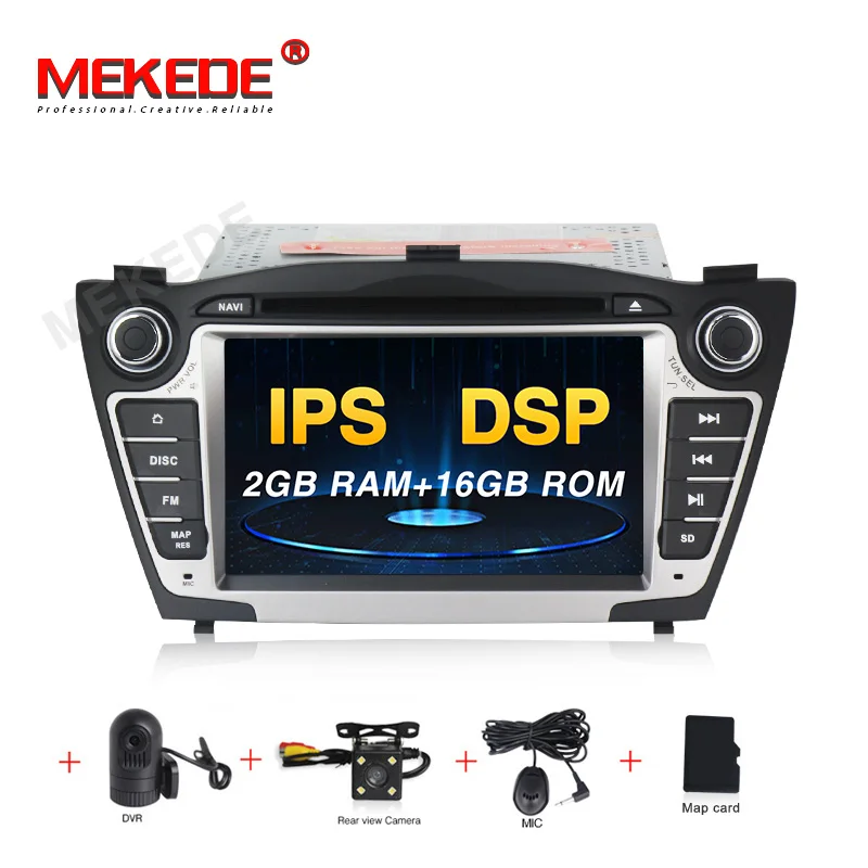 CAR DVD CAMERA DVR DSP 2Din HD Android 9,0 4 Гб ОЗУ для HYUNDAI ix35 Tucson 2009- Стерео Радио Навигация GPS, DVD Автомобильный мультимедийный плеер - Цвет: CAR DVD CAMERA DVR