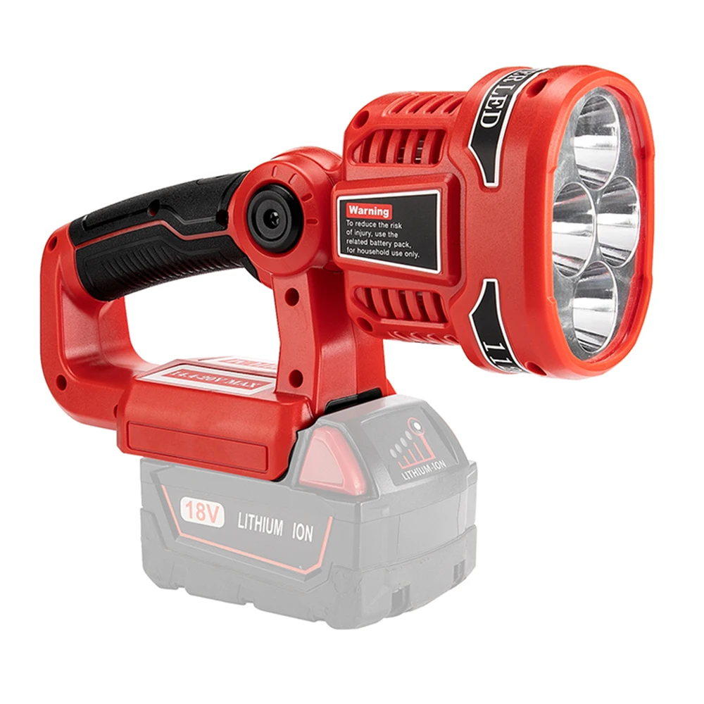 

Литиевая батарея 18 в для Milwaukee M18, светодиодсветодиодный Рабочая лампа с USB интерфейсом, аксессуары для электроинструментов