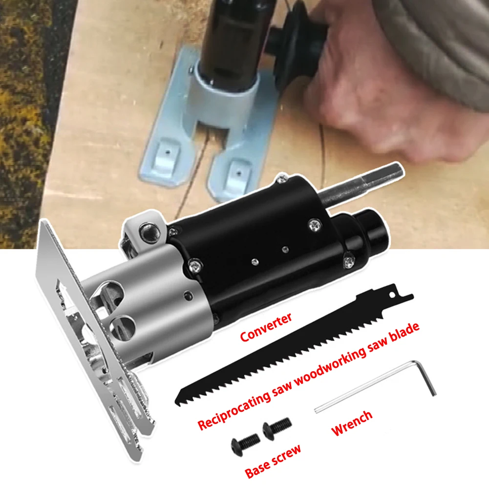 

Multifunction Reciprocating Saw Adapter Electric Drill Modified Electric Saw Hand Tool Wood Metal Cutter Saw Attachment Adapter