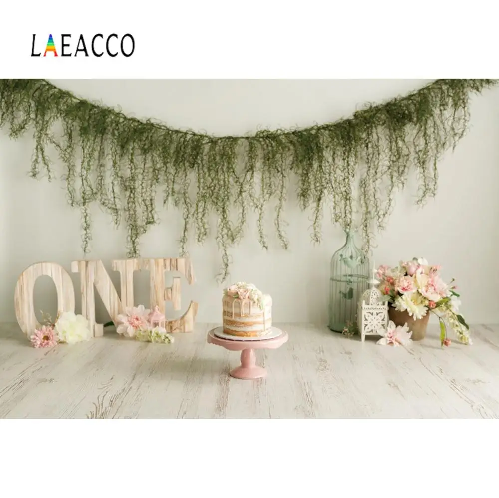 Laeacco фон для фотосъемки с изображением цветов фонаря деревянного пола венка