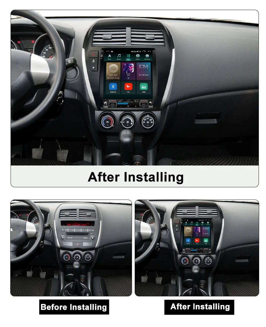 Android 11 для Mitsubishi ASX 1 2010 2011 2012 2013 2014 2016 Автомобиль Радио Мультимедийный видеоплеер