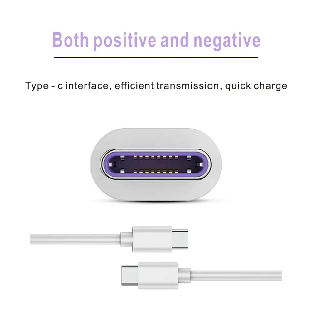 Кабель USB Type-C с функцией быстрой зарядки кабель 5A Супер зарядным кабелем EU 3 порта