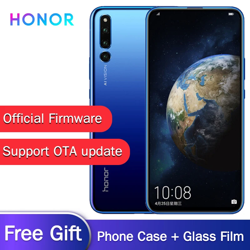 Honor Magic 2, смартфон, 6,39 дюймов, на весь экран, отпечаток пальца, четыре ядра, 3500 мАч, 6* камер, сотовый телефон