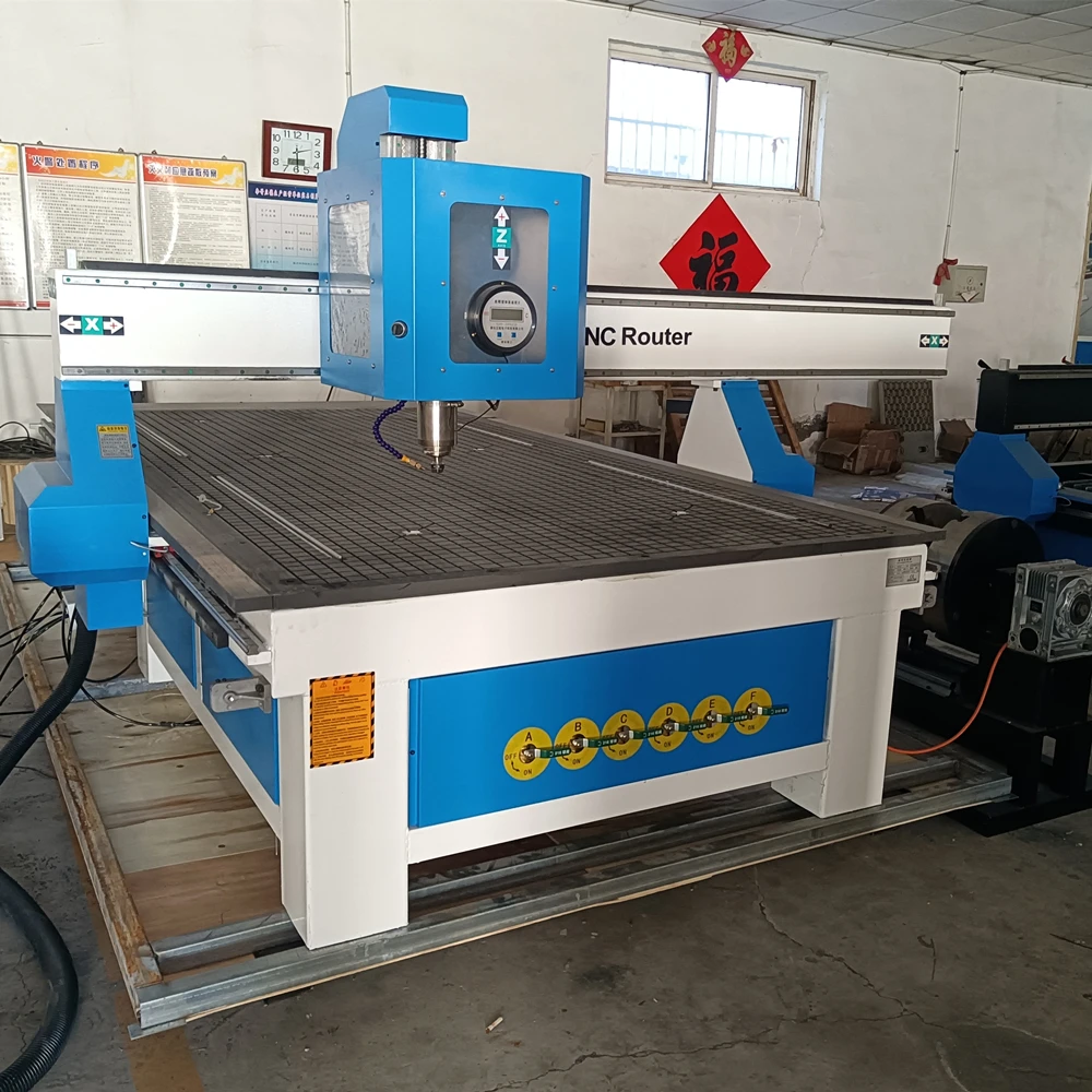 Robotec New 1325BR 4 A axis CNC машина для резьбы по дереву/4-осевой ЧПУ маршрутизатор