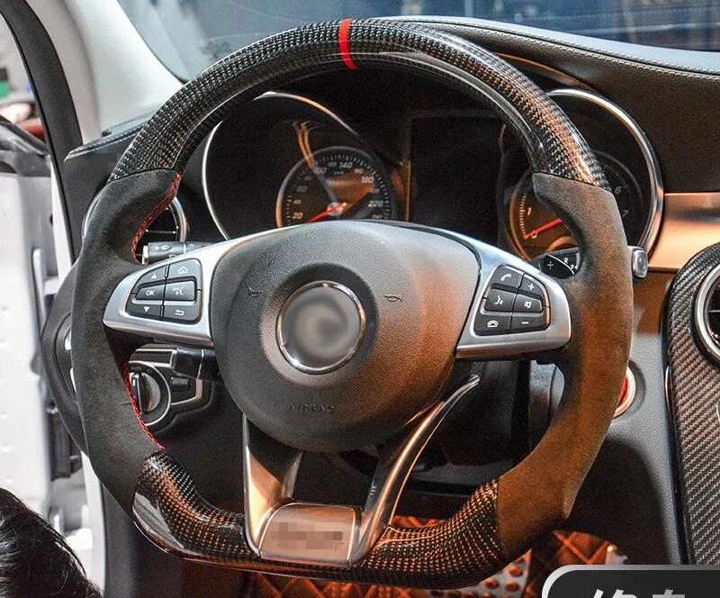 Сменное рулевое колесо из углеродного волокна для Mercedes Benz CLA C E GLC GLE CLASS W117 W205 W213 X253