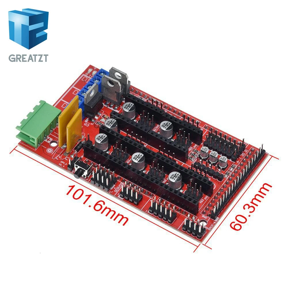 GREATZT 1 шт. RAMPS 4 панель управления для 3D принтера Reprap MendelPrusa Arduino|brand new|new arrivalramps 1.4 |