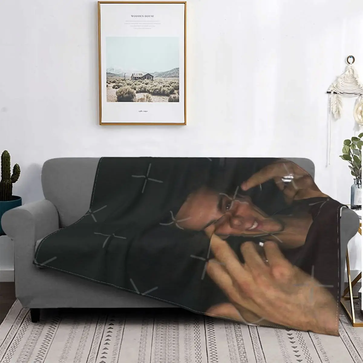 

Одеяло на средние пальцы Дилан Риен покрывало для кровати клетчатое покрывало для дивана одеяло с капюшоном домашний текстиль роскошное