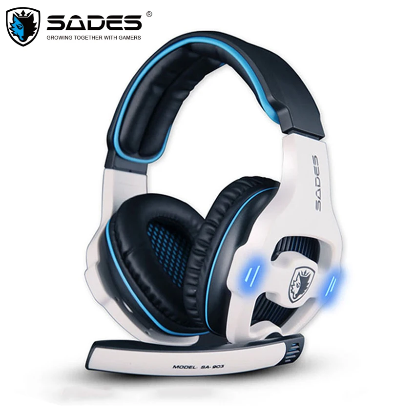 SADES SA 903 игровая гарнитура 7 1 объемный звук канал USB проводные наушники с