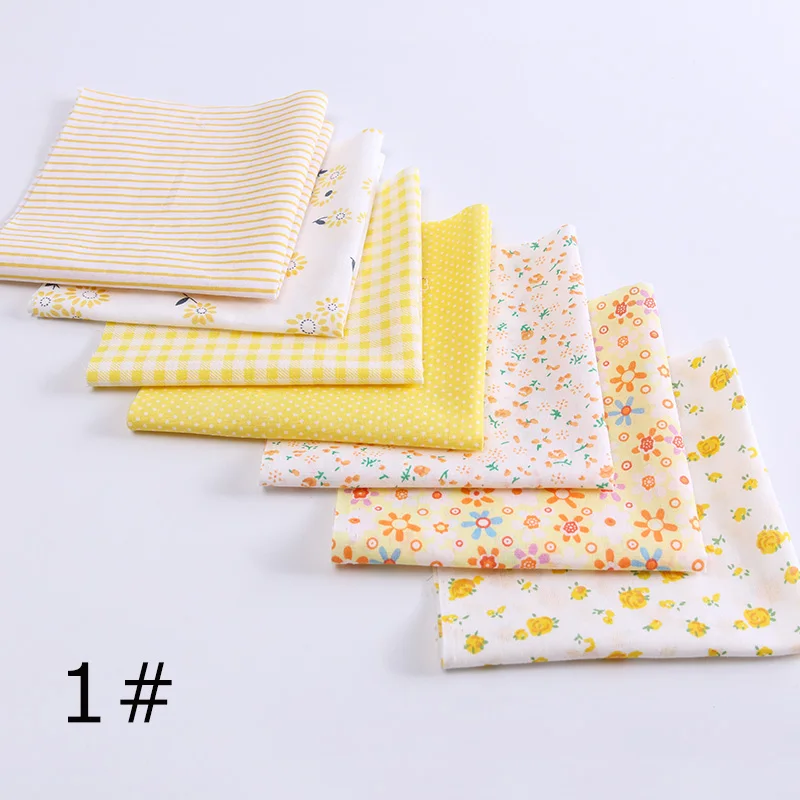 

24*25Cm Or 10*10Cm Cotton Fabric Printed Cloth Sewing Quilting Fabrics For Patchwork Needlework DIY Handmade Accessories T7866