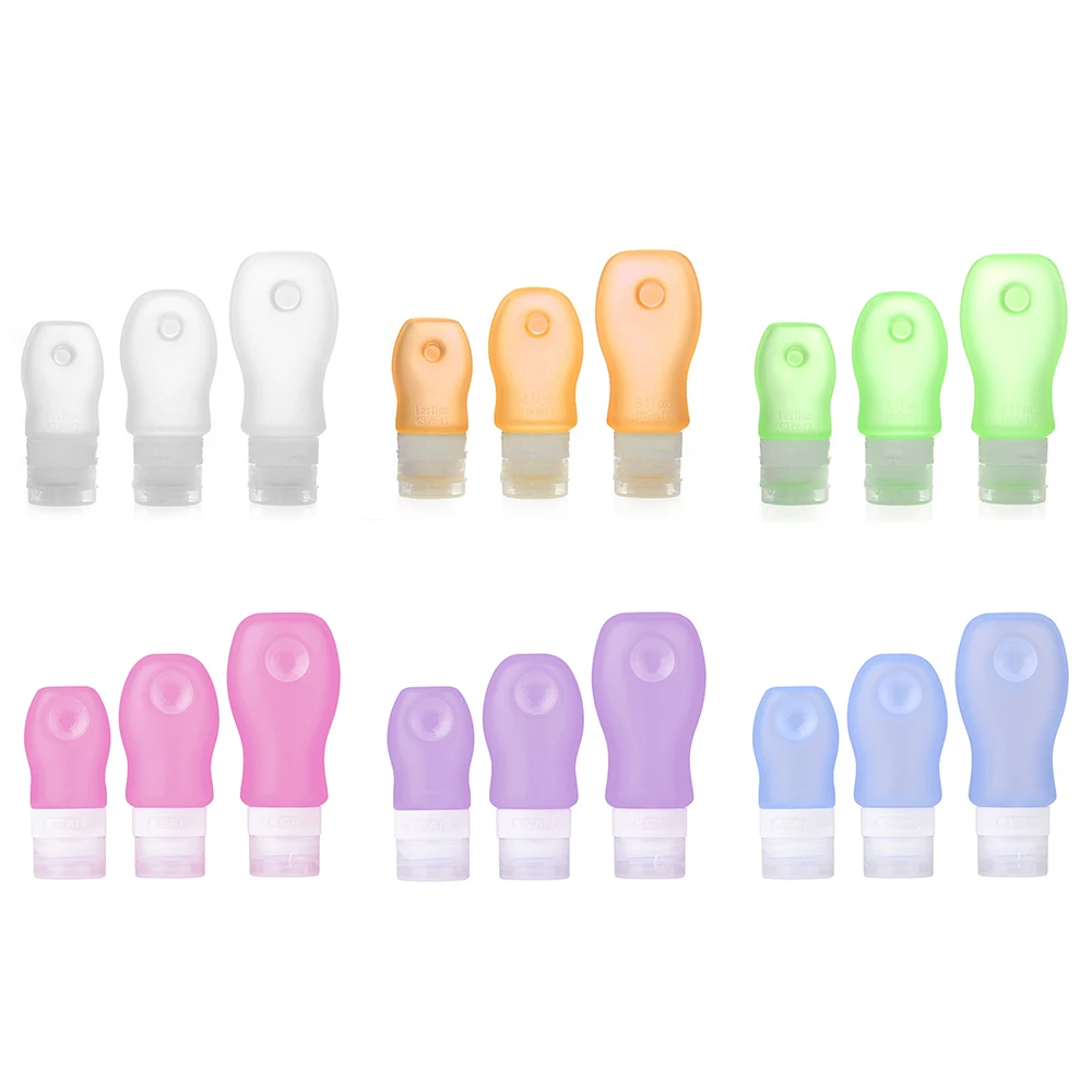 Многоразовые бутылки дорожные контейнеры портативные Мягкие силиконовые для