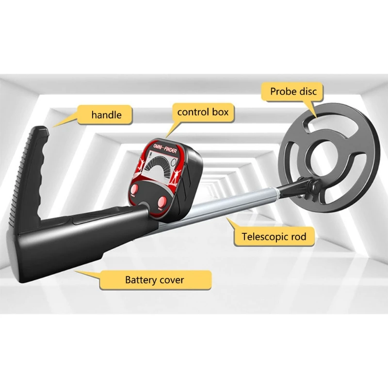 

7XEA Metal Detector Underground Gold Detector MD 3002 Metal Length Adjustable Treasure Hunter Seeker Portable Detector