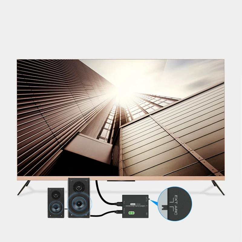 4K HDMI o Extractor конвертер SPDIF 5 1 выход Поддержка ARC функция для ТВ коробки PS4 DVD Blu