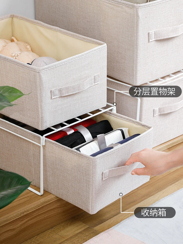 Большие тканевые ящики для хранения мелочей домашнего прямоугольный шкаф ящик