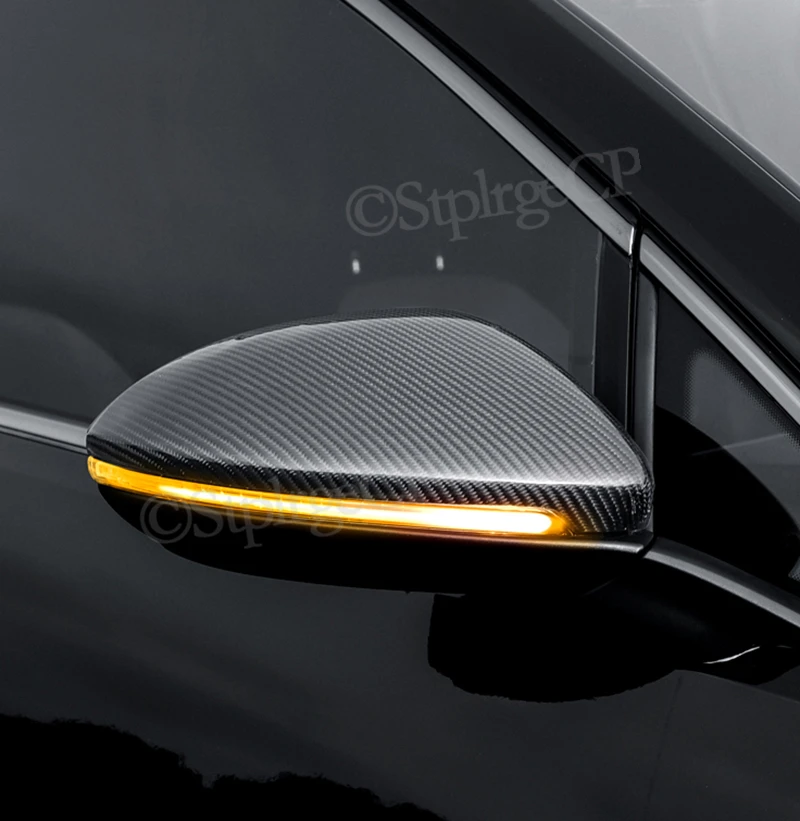 for vw golf 7 golf 5 gti 6 passat b7 cc scirocco polo 6r 6c mk6 cap for jetta 6 mkvi rearview mirror cover cap carbon black free global shipping